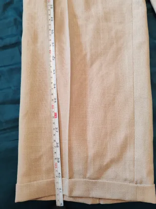 Pantalone uomo sartoriale beige taglia 54