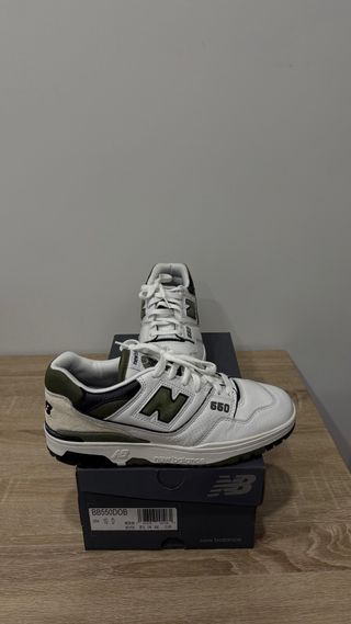New Balance 550 Talla 44 Verde y Blanco