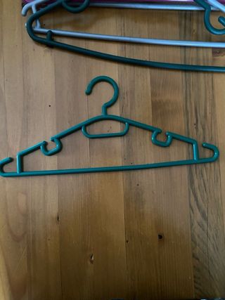 Set 12 grucce appendiabiti plastica