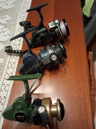 3 Mulinelli da pesca vintage