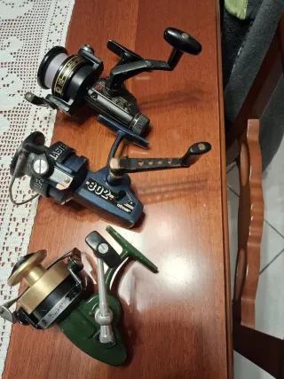 3 Mulinelli da pesca vintage