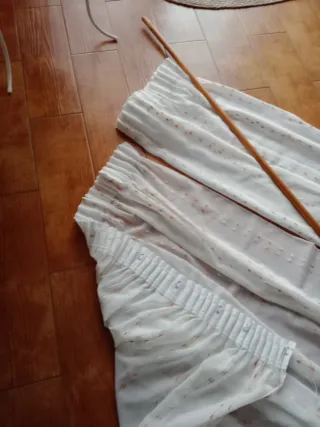 Lote 2 cortinas nuevas con accesorios