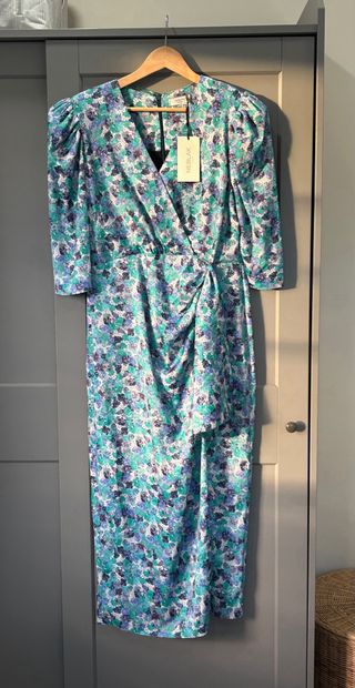 Vestido NEBLAK floral verde y morado Talla XL