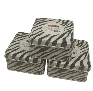 Set 3 Scatole Latta Martini Glambox Vintage Design