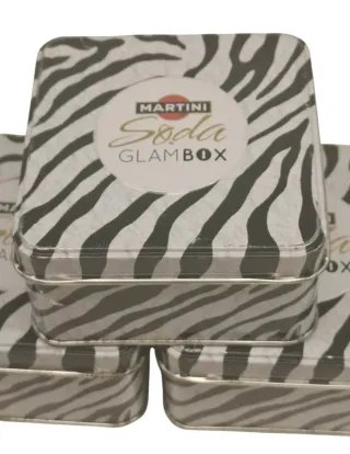 Set 3 Scatole Latta Martini Glambox Vintage Design