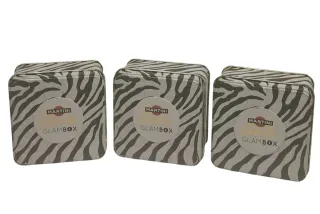 Set 3 Scatole Latta Martini Glambox Vintage Design