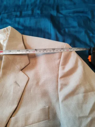 Giacca uomo lana vergine beige