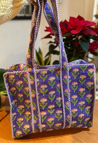 Bolso Totebag Floral 100% algodón