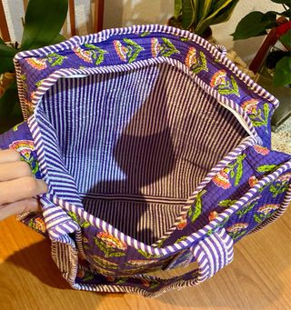 Bolso Totebag Floral 100% algodón