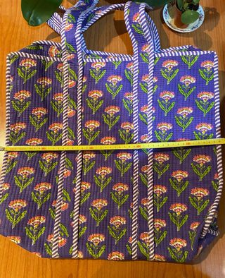 Bolso Totebag Floral 100% algodón