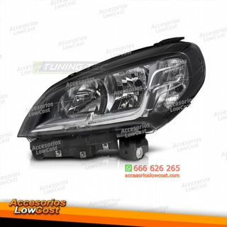 FARO DELANTERO LADO IZQUIERDO NEGRO TYC PARA FIAT