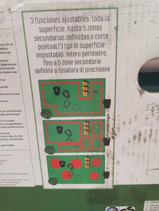 Robot cortacésped Parkside 500m jardín