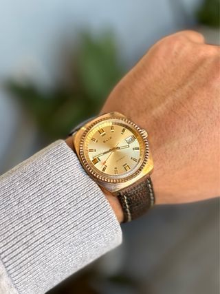 Reloj Elix Incabloc Chapado Oro Mecánico