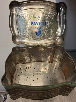 Scatola Latta Vintage Biscottini Pavesi