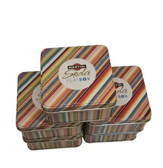 Set 5 Scatole Latta Martini Playbox Vintage