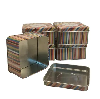 Set 5 Scatole Latta Martini Playbox Vintage