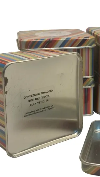 Set 5 Scatole Latta Martini Playbox Vintage