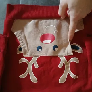 Felpa renna rossa 4-5 anni