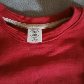 Felpa renna rossa 4-5 anni