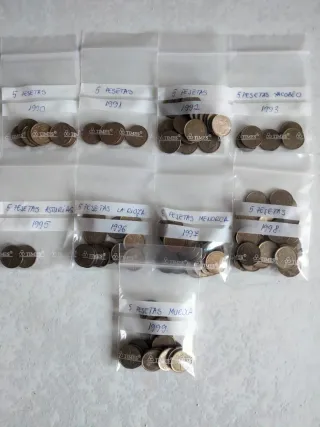 Monedas 5 Pesetas (1990-1999)