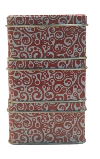 Set 3 Scatole Latta Martini Glambox Flirtbox rosse