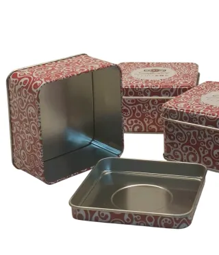 Set 3 Scatole Latta Martini Glambox Flirtbox rosse