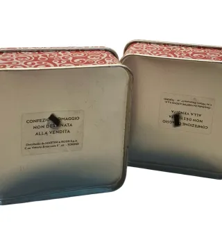 Set 3 Scatole Latta Martini Glambox Flirtbox rosse