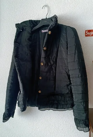 Anorak como NUEVO negro TALLA S/M