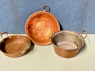 pentola in rame collezione vintage