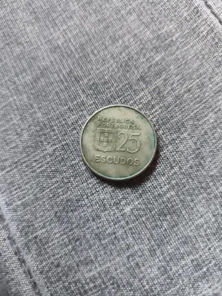 Moneda 25 Escudos Portuguesa