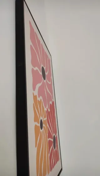 Quadro fiori vintage intelaiato