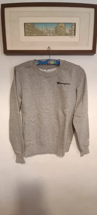 Sudadera Champion gris niño talla S