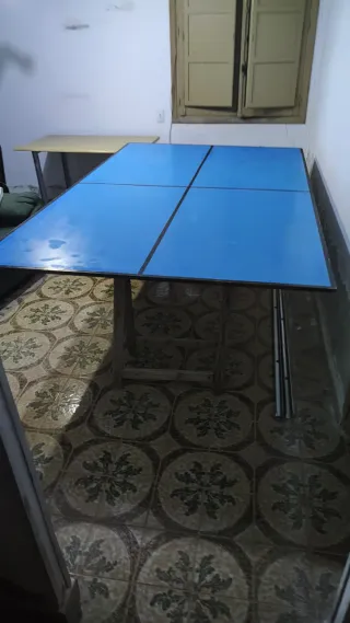Mesa de ping pong casera no homolgada