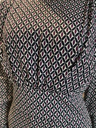 Vestido estampado geométrico