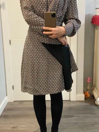 Vestido estampado geométrico