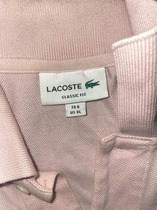 Polo Lacoste Clásico Rosa Talla M