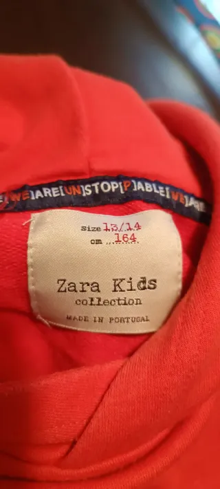 Sudadera Zara Naranja/Rojo UNSTOPPABLE