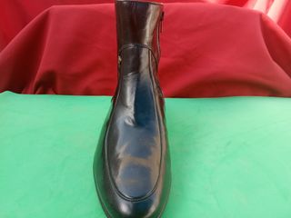 Botín Piel Media Caña Negro