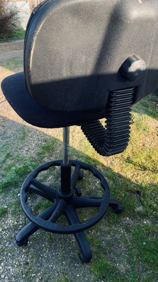 Silla Taburete Giratorio Negro