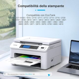 Coloran 104 Inchiostro Toner Cartucce Epson