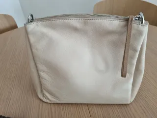 Bolso Adolfo Domínguez Beige Cadena Plata