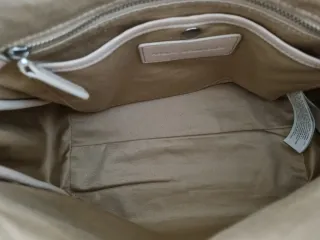 Bolso Adolfo Domínguez Beige Cadena Plata