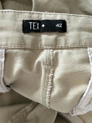 Pantalón casual Tex Talla 42 Beige