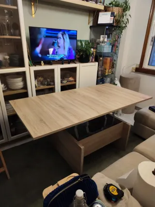 Mesa de centro extensible madera