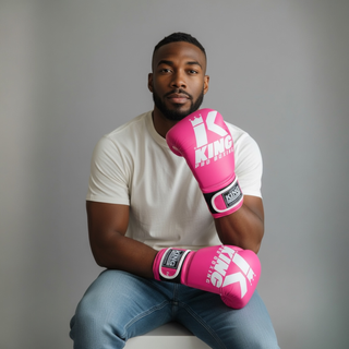 Guantes Boxeo King Pro Boxing XK LU Rosa