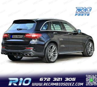 DIFUSOR MERCEDES GLC X253 15-18 LOOK AMG GLC63 PDC + COLAS E