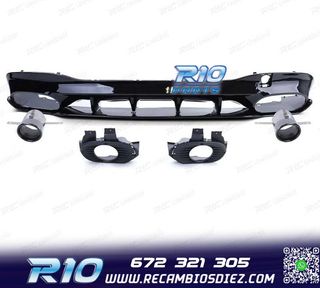 DIFUSOR MERCEDES CLA C118 19- AMG NEGRO BRILLO + COLAS ESCAP