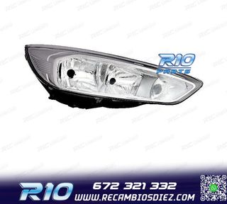 FARO DCH PARA FORD FOCUS 14-18 FONDO CROMO