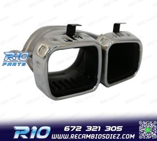 COLAS DE ESCAPE MERCEDES GLE W167 19- LOOK AMG GLE63 CROMO