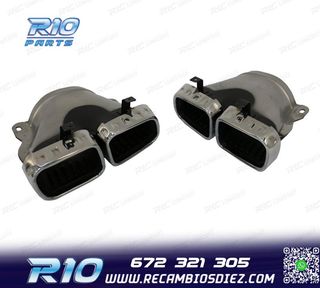 COLAS DE ESCAPE MERCEDES GLE W167 19- LOOK AMG GLE63 CROMO